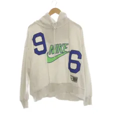 ナイキ NIKE ジャケット パーカー 上着 L 白 ホワイト グレー 長袖 フード付き ロゴ /RK