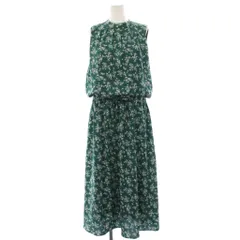 ロペピクニック ROPE Picnic ワンピース 38 綠 グリーン ノースリーブ 花柄総柄 ロング丈 /DU