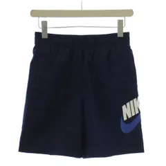 ナイキ NIKE 子ども服 パンツ 160cm 紺 ネイビー ロゴプリント ショート丈 ハーフ丈 ウエストゴム /LP
