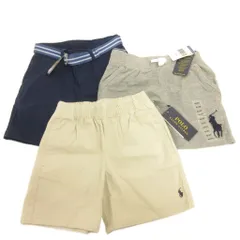ポロ ラルフローレン POLO RALPH LAUREN タグ付き 3点 セット まとめ ハーフパンツ ロゴ 4/4T マルチカラー 