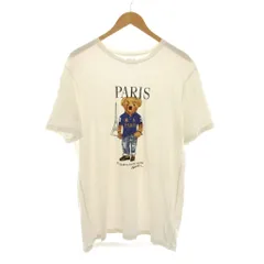ポロ ラルフローレン POLO RALPH LAUREN CUSTOM SLIM FIT ポロベア Tシャツ カットソー L 白 ホワイト 半袖 クルーネック /YM