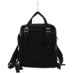 プラダ PRADA ナイロン リュック デイパック 三角プレート 黒 2VZ012 /AN ■OH