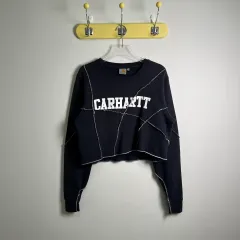 Carhartt カーハート ブラック クロップド スウェット L