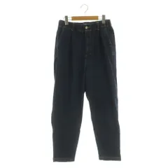 ズッカ zucca デニムパンツ サルエルパンツ ストレッチ イージー L ネイビー /MY ■OS