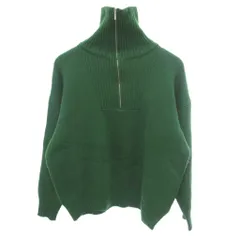 ニコアンド Niko and.. 美品 セーターニット F 緑 グリーン ハーフジップ ハイネック 長袖 25765400 /HW ■GY60のサムネイル