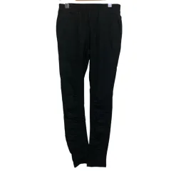 ブージュルード Bou Jeloud パンツ ボトムス 長ズボン 無地 36 黒 ブラック