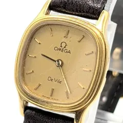 OMEGA DE VILLE Watch Quartz Ladies Round Gold Gold dial Push Crown Y2K 00S オメガ デビル 時計 レディース ラウンド ゴールド ゴールド文字盤 ヴィンテージ プッシュリューズ 稼働品