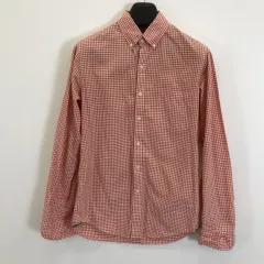 J CREW ジェイクルー オレンジ ギンガムチェックシャツ S