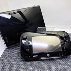 【動作確認済】WiiU 本体セット 32GB ブラック 黒色 内蔵ソフトあり a