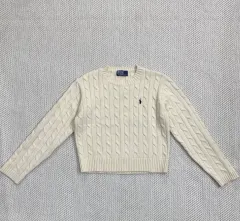 ポロ ラルフローレン ケーブル ニット アイボリー