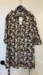 ザラ カモフラージュ シャツ コート XS S 新品
