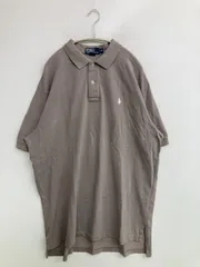 Polo by Ralph Lauren ポロバイラルフローレン ポロシャツ XL グレー 無地 ワンポイント 半袖