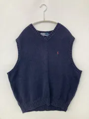 Polo by Ralph Lauren ポロバイラルフローレン ベスト XL ネイビー 無地 ワンポイント ブランドロゴ