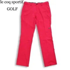 le coq sportif GOLF ルコック スポルティフ ゴルフ 通年★ ストレッチ 総柄 スラックス パンツ Sz.85 メンズ