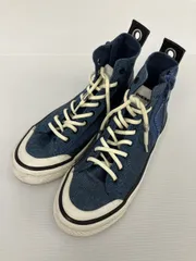 DIESEL ディーゼル スニーカー ブルー デニム 無地 ブランドロゴ 紐 ジップアップ ハイカット