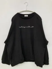 JUNRED ジュンレッド スウェット L ブラック コットン ナイロン 無地 刺繍 長袖のサムネイル