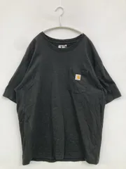 Carhartt カーハート Tシャツ/カットソー L ブラック 無地 ワンポイント ブランドロゴ ミドル丈 半袖 クルーネック(丸首)