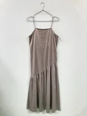PAGEBOY ページボーイ ワンピース F ブラウン 無地 袖なし ロング・マキシ丈 フレア
