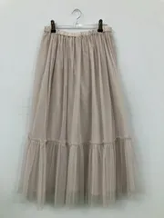 AMERICAN HOLIC アメリカンホリック ロングスカート M ベージュ