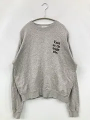 apres jour mignon アプレジュールミニョン スウェット F グレー コットン 裏起毛 無地 前面プリント 長袖