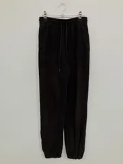 UNIQLO ユニクロ スウェットパンツ S ブラック 無地 スタンダード ウエストゴム・紐 ハイウエスト
