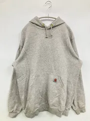Carhartt カーハート パーカー M グレー コットン 裏起毛 無地 ワンポイント ブランドロゴ プルオーバー 長袖