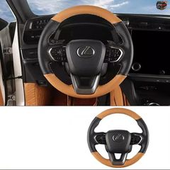 LEXUSレクサスNXハンドル 手縫い本革製 ステアリングカバー ヘーゼル