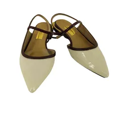 ルタロン GRISE Le Talon ポインテッドストラップスリングバックパンプス レディース JPN：22.5 