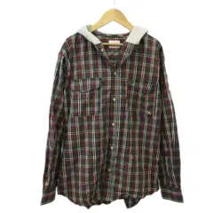 アーノルドパーマー Arnold Palmer シャツ L マルチカラー チェック柄 フード付き 長袖 /PP ■ECE003