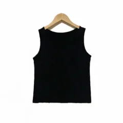 ヴィンテージ デイリー ブラック ノースリーブ コットン ノースリーブ