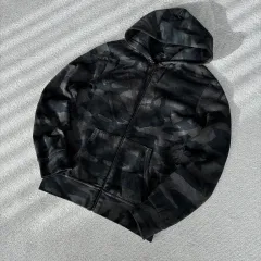 ポロラルフローレン ブラック カモフラージュ フード ジップアップ