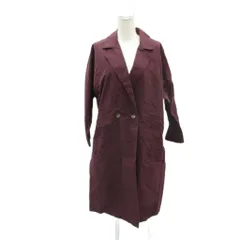 アメリカンホリック AMERICAN HOLIC スプリングコート F 紫 パープル テーラードカラー ダブルブレスト ロング丈 /YS9 ■GY58