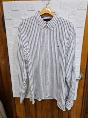 トミーヒルフィガー ストライプ 長袖 シャツ 2XL