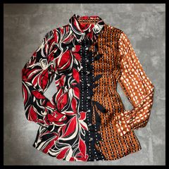 美品】Ungaro ウンガロ シルクシャツ 花柄 総柄 38 - メルカリ