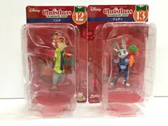31.【未開封】フィギュアオーナメント賞 ニック ジュディ 2点セット Happyくじ ディズニー クリスマスオーナメントくじ2025 ▲◆