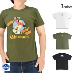 半袖Tシャツ「451st.BOMB.SQ.」◆BUZZ RICKSON'S