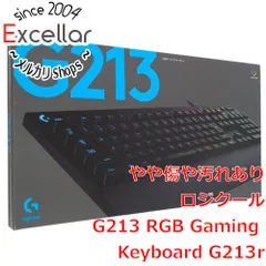 [bn:12] ロジクール　G213 RGB Gaming Keyboard G213r　ブラック 元箱あり