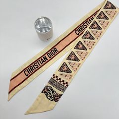 クリスチャンディオール ミッツァ スカーフ シルク バタフライ柄