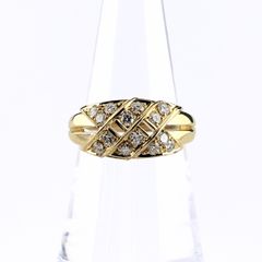 CHANEL マトラッセキルティング リング ラインストーンデザイン - メルカリ