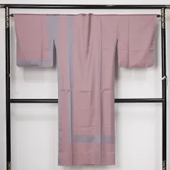 道行コート 袷 身丈136cm 裄丈66cm 正絹 Sランク セミフォーマル Mサイズ 創作柄 シック 遊び心 ピンク系 M4 1237-12593
