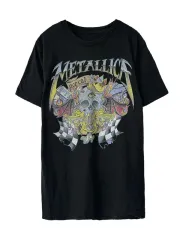 S METALLICA メタリカ スカルグラフィック ヴィンテージ バンド 半袖Tシャツ
