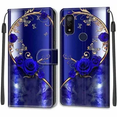 【特価商品】アローズ ウィー F-51B FCG01 対応 ケース手帳型 スマホ携帯カバー スタンド機能 耐衝撃 全面保護 薄型 耐摩擦 可愛い 男女兼用 バラの蝶のサムネイル