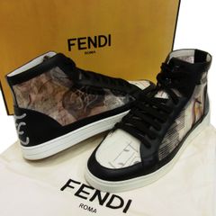 フェンディ FENDI KARL ファー付スニーカー 36 カールラガーフェルド 