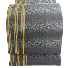 新品☆千地泰弘袋帯　格天井柄　モスグリーン 30日迄！”【卯月の在庫処分】 【千地泰弘】監修 正絹創作袋帯 ≪御