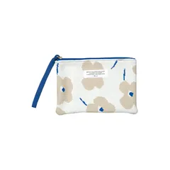 【新品】 Wpc. Patterns ニットフラットポーチ メリーフラワーオフ 洗濯機OK 洗える レディース 花柄 おしゃれ 可愛い 化粧ポーチ 小物入れ 通勤 通学 旅行 映え トレンド W145-372-204 1