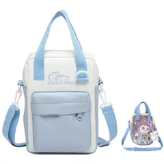 【新品】 ぬいバッグ 推しぬいポーチ 透明窓付き ミニショルダーバッグ ぬいぐるみ アクスタ 缶バッジ 推し活グッズ かわいい パステルカラー ブルー [並行輸入品] 0