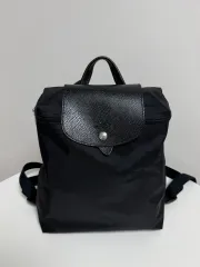 ロンシャン ル プリアージュ グリーン M バックパック ブラック