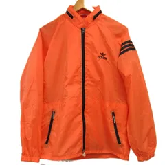 ヴィンテージ 70〜80s☆adidas オールドアディダス 古着 デサント製 ナイロンジャケット 襟元フード収納 トレフォイル 刺繍 人気カラー