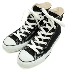 コンバース スニーカー ハイカット オールスター チャックテイラー シューズ 靴 黒 レディース 24サイズ ブラック CONVERSE 【中古】