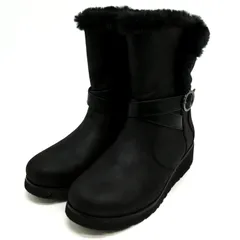 スケッチャーズ ブーツ シューズ ボア ブランド 靴 黒 レディース 23サイズ ブラック SKECHERS 【中古】